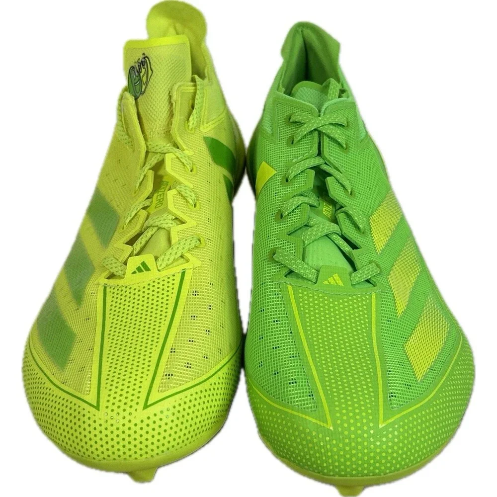 Adidas Adizero Electric Football Cleat Lemon Lime Mens Size 16 New